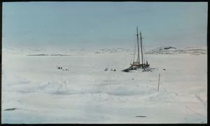 Image: Bowdoin in Winter Quarters (Bowdoin Harbor, Baffin Land)